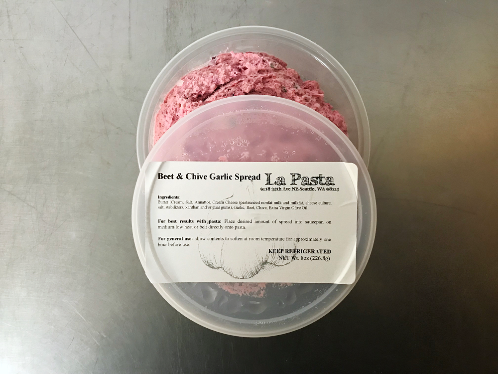 Beet & Chive Garlic Spread
